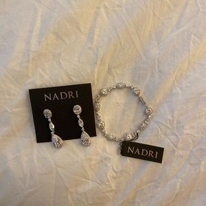 NWT Nadri Earring+Bracelet Set (Wedding/Formal)
